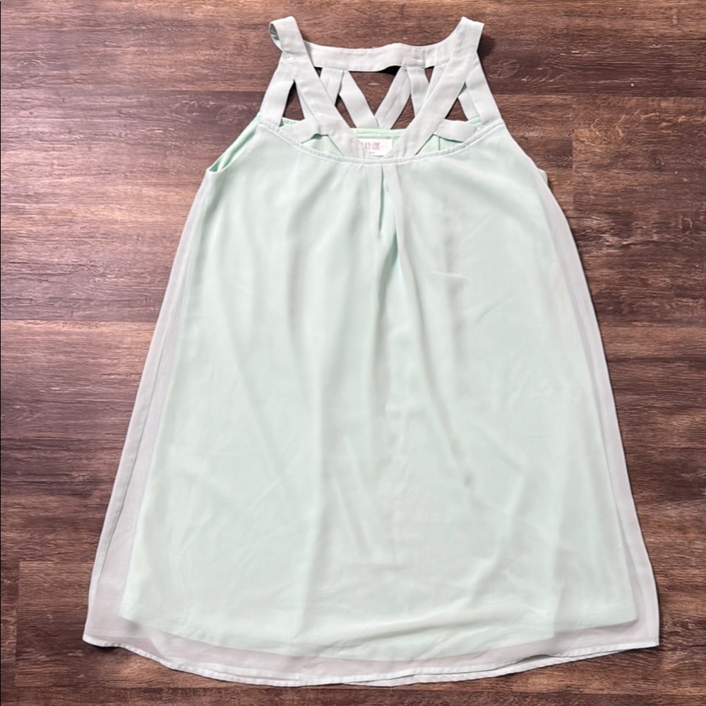 Peach Love California Mint Green Sleeveless Dress